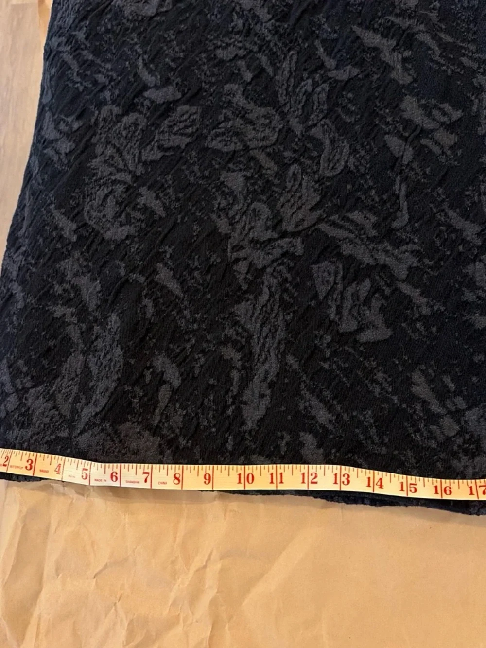 Eileen Fisher - black skirt, size Large, made with italian yarn